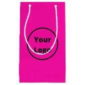 Voeg gewoon roze logo toe klein cadeauzakje (Voorkant)