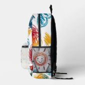 Voeg het kunstwerk van uw kind aan dit toe bedrukte rugzak (Rechts)