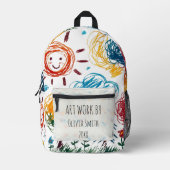Voeg het kunstwerk van uw kind aan dit toe bedrukte rugzak (Voorkant)