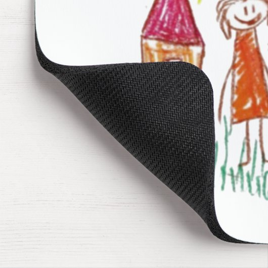Voeg het kunstwerk van uw kind aan dit toe muismat (Hoek)