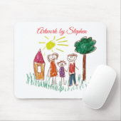 Voeg het kunstwerk van uw kind aan dit toe muismat (Met muis)
