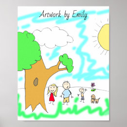 Voeg het kunstwerk van uw kind aan dit toe poster