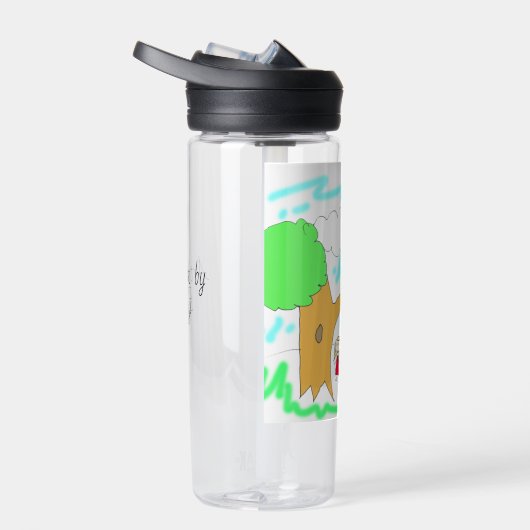 Voeg het kunstwerk van uw kind aan dit toe waterfles (Rechts)