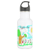 Voeg het kunstwerk van uw kind aan dit toe waterfles (Voorkant)