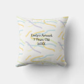 Voeg het kunstwerk van uw kind hier toe kussen (Achterkant)