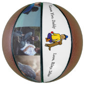 Voeg het kunstwerk van uw kind toe aan dit basketbal (Verticaal)