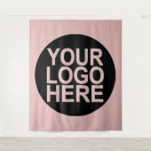 Voeg het logo van uw bedrijf toe wandkleed (Voorkant)