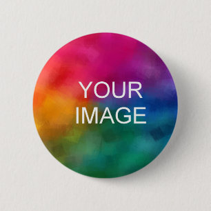Voeg het Malplaatje van de Foto van het Bedrijfs v Ronde Button 5,7 Cm