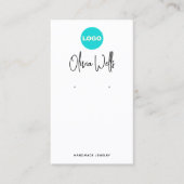 Voeg het Witte Wit van het Manuscript van de Handt Visitekaartje (Voorkant)