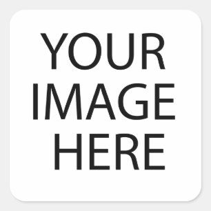 Voeg hier Afbeelding tekst Logo toe om uw eigen ko Vierkante Sticker