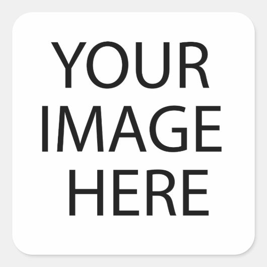 Voeg hier Afbeelding tekst Logo toe om uw eigen ko Vierkante Sticker (Voorkant)