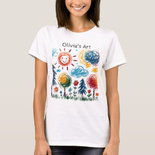 Voeg hier de kunstwerken van je Kind aan toe T-shirt