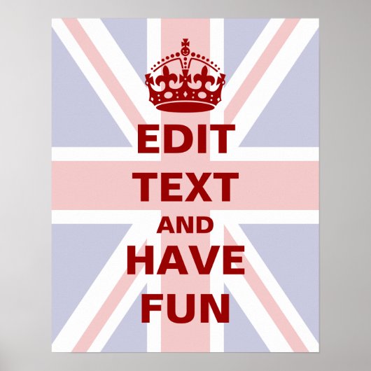 Voeg hier je eigen tekst toe! poster (Voorkant)