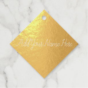 Voeg hier jouw namen aanpasbaar goud toe bedankjes labels