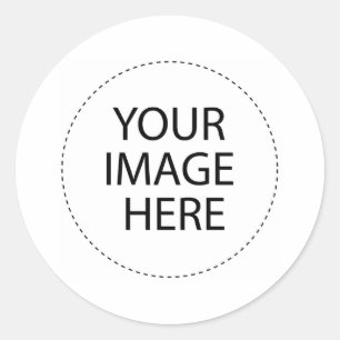 Voeg hier uw Afbeelding of tekst toe Ronde Sticker