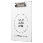 Voeg hier uw eigen zakelijke Logo toe Klembord (Links)