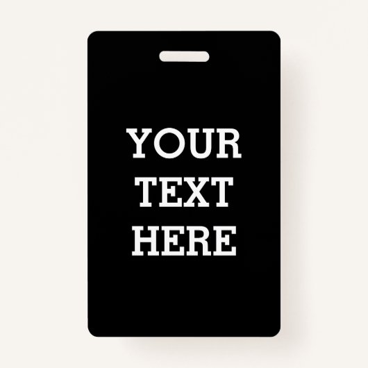 Voeg hier zwart-wit uw eigen aangepaste tekst toe badge (Voorkant)