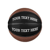 Voeg hier zwart-wit uw eigen aangepaste tekst toe basketbal (Voorkant)