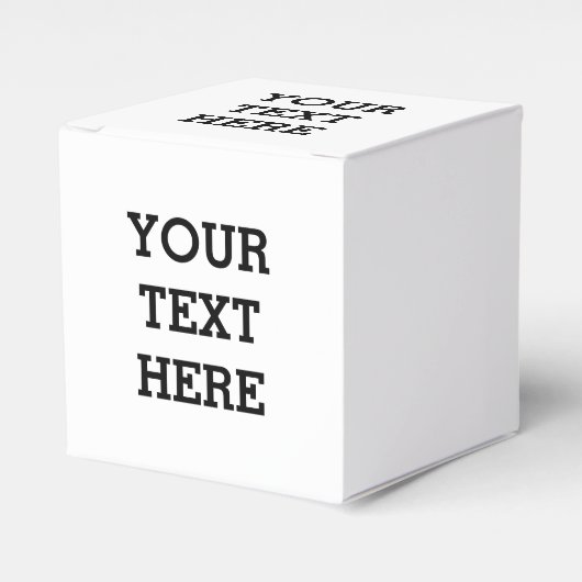 Voeg hier zwart-wit uw eigen aangepaste tekst toe bedankdoosjes (Voorkant Zijde)