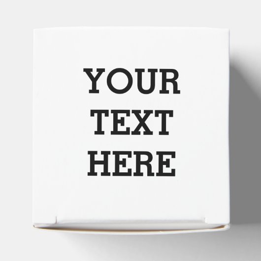 Voeg hier zwart-wit uw eigen aangepaste tekst toe bedankdoosjes (Bovenkant)