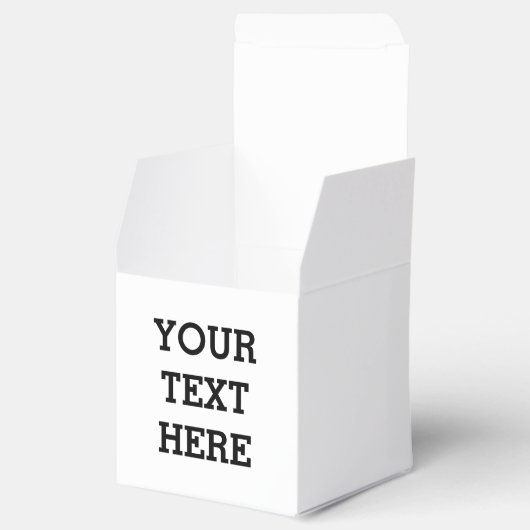 Voeg hier zwart-wit uw eigen aangepaste tekst toe bedankdoosjes (Geopend)