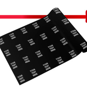 Voeg hier zwart-wit uw eigen aangepaste tekst toe cadeaupapier