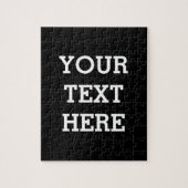 Voeg hier zwart-wit uw eigen aangepaste tekst toe legpuzzel (Verticaal)