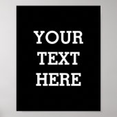 Voeg hier zwart-wit uw eigen aangepaste tekst toe poster (Voorkant)