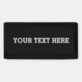 Voeg hier zwart-wit uw eigen aangepaste tekst toe spandoek (Horizontaal)