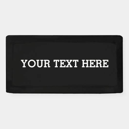 Voeg hier zwart-wit uw eigen aangepaste tekst toe spandoek (Horizontaal)