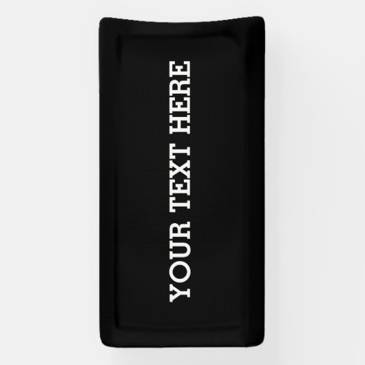 Voeg hier zwart-wit uw eigen aangepaste tekst toe spandoek (Verticaal)