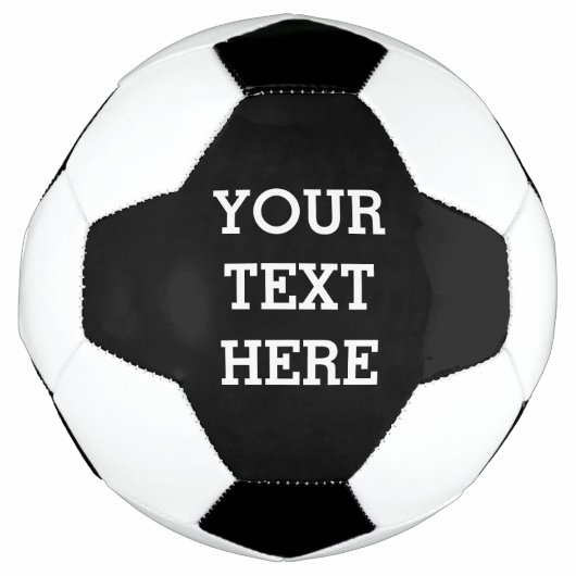 Voeg hier zwart-wit uw eigen aangepaste tekst toe voetbal (Voorkant)