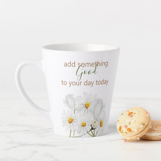 Voeg iets goede dagen-Mok toe Latte Mok (In situ)