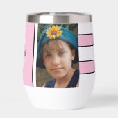 Voeg initiaal naam 2 foto's roze (Achterkant)