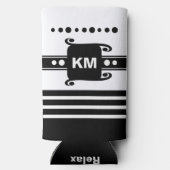 Voeg initialen stippen strepen toe ontspant wit en (Achterkant)