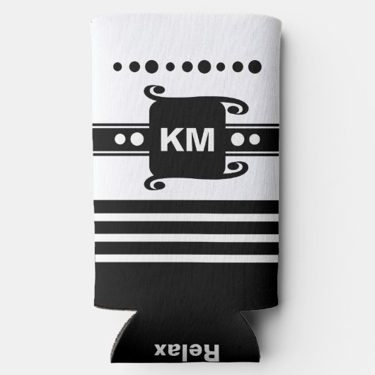 Voeg initialen stippen strepen toe ontspant wit en (Achterkant)