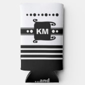 Voeg initialen stippen strepen toe ontspant wit en (Voorkant)