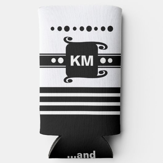 Voeg initialen stippen strepen toe ontspant wit en (Voorkant)