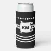 Voeg initialen stippen strepen toe ontspant zwart- (Seltzer Voorkant)