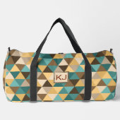 Voeg Initialen toe, Retro Abstracte Driehoeken Gro Plunjezak (Voorkant)