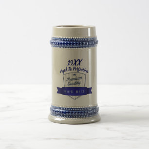 VOEG JAAR VAN GEBOORTE TOE, Verjaardag Cadeau voor Bierpul