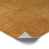 Voeg je aangepaste Oranje tekst donkerder toe Poster (Hoek)