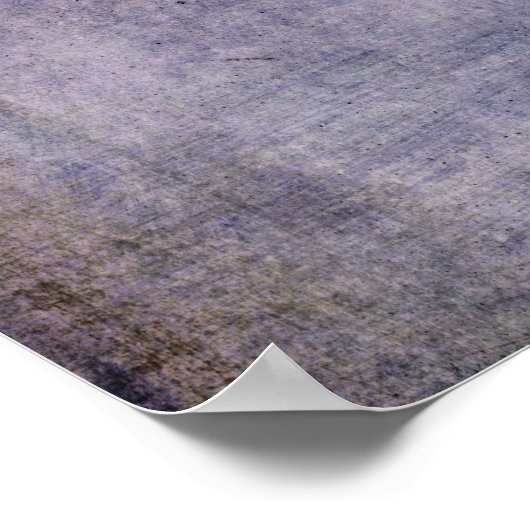 Voeg je aangepaste tekst donkere Paarse grunge to Poster (Hoek)