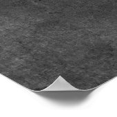 Voeg je aangepaste tekst donkergrijze omloop toe poster (Hoek)