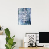 Voeg je aangepaste tekst  jood-toon grunge toe poster (Thuiskantoor)