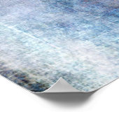 Voeg je aangepaste tekst  jood-toon grunge toe poster (Hoek)