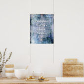 Voeg je aangepaste tekst jood-toon grunge toe poster (Keuken)