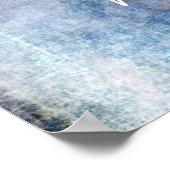 Voeg je aangepaste tekst jood-toon grunge toe poster (Hoek)