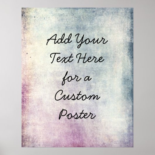 Voeg je aangepaste tekst kleurrijke grunge toe poster (Voorkant)