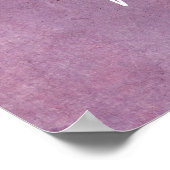 Voeg je aangepaste tekst toe, subtiel Roze rand Poster (Hoek)